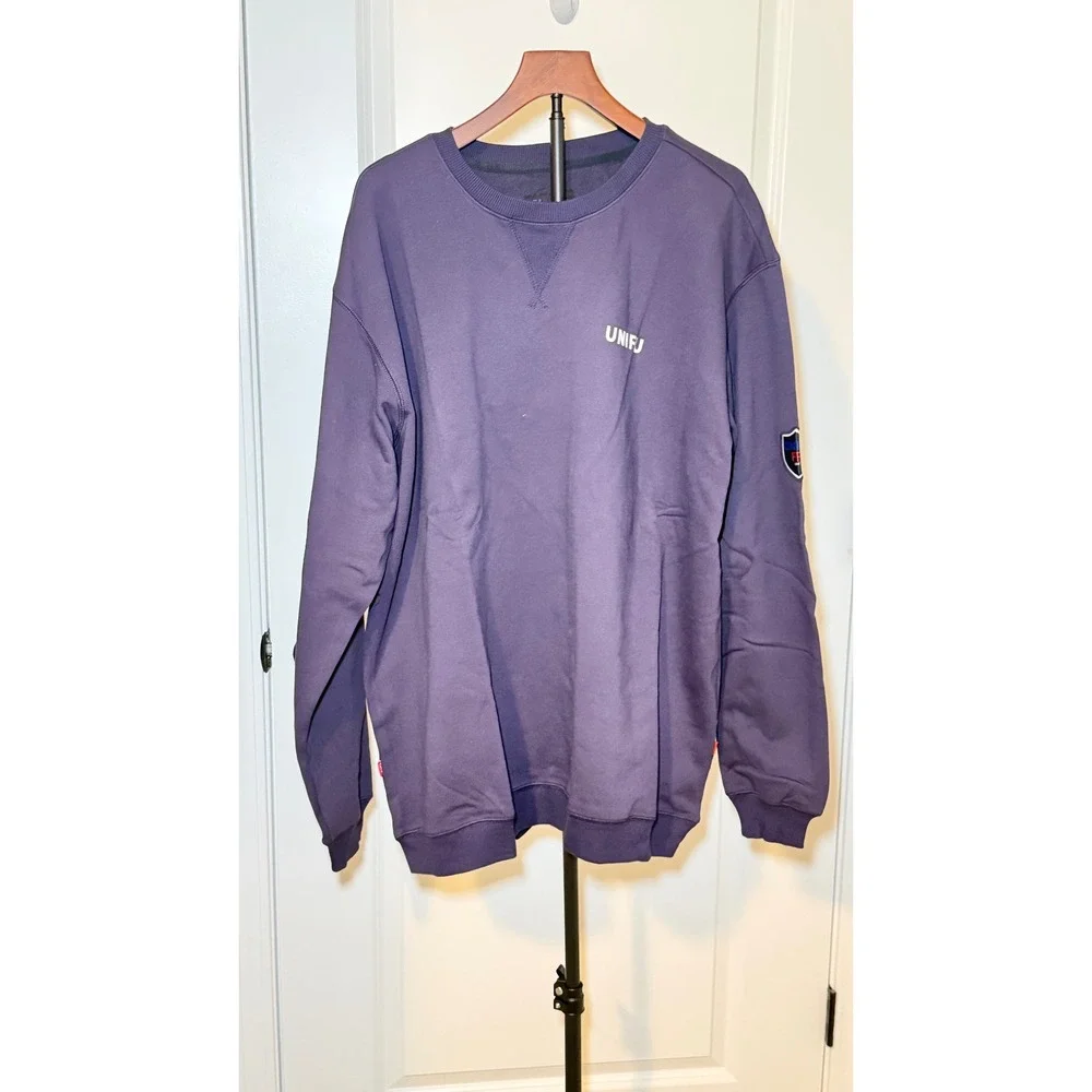 Unifu FR Flame Resistant Crewneck Sweatshirt Purple Mens 2XL NFPA 2112 CAT2